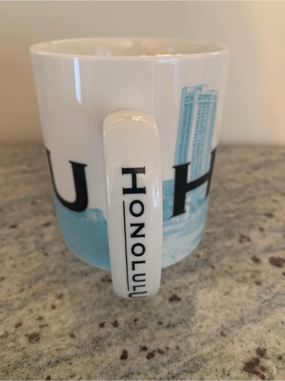 Starbucks White and Blue Honolulu Ceramic Mug